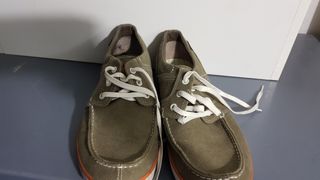 Zapatos casuales hombre verde oliva