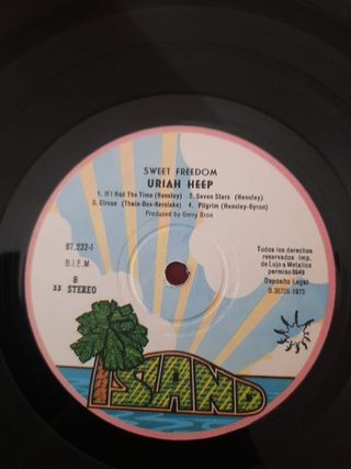 Vinilo Uriah Heep Sweet Freedom