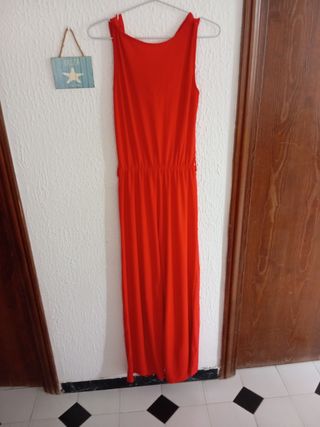 Mono largo rojo