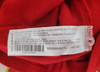 POLO ROJO PULL&BEAR HOMBRE.