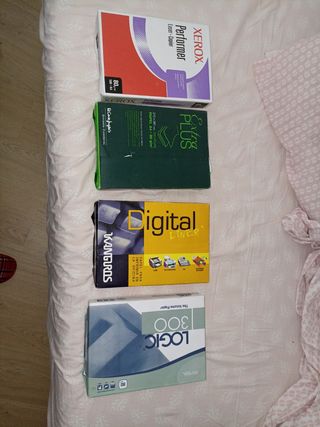 4 Paquetes 500 hojas A4 80g Xerox, Logic, Kanguros