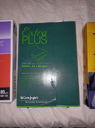 4 Paquetes 500 hojas A4 80g Xerox, Logic, Kanguros