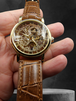 Orologio Scheletrato Meccanico Uomo 40mm Inox