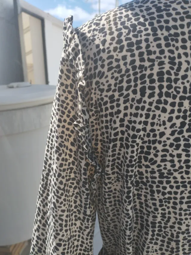 Vestido largo estampado