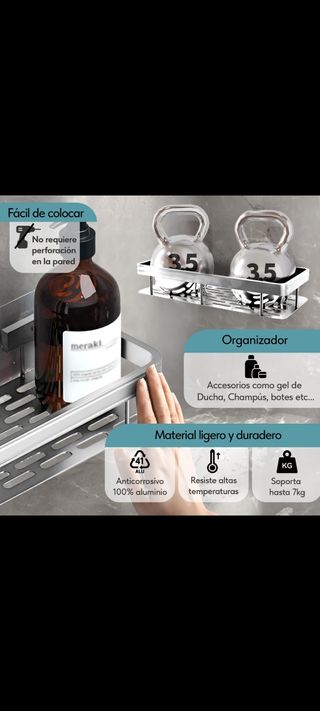 Pack de 6 estanterías sin taladro