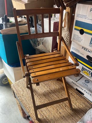 Sedia pieghevole in legno