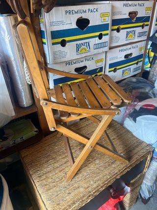 Sedia pieghevole in legno
