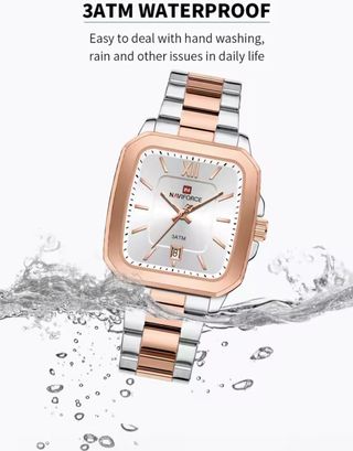 Reloj Naviforce Hombre Dorado y Plateado