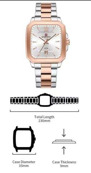 Reloj Naviforce Hombre Dorado y Plateado