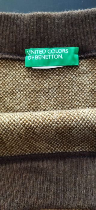 Falda Leopardo Benetton Lana Mujer