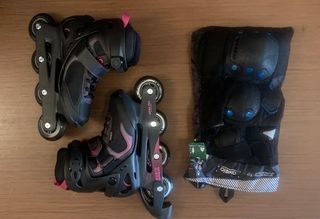Patines Oxelo Active Fit3 T37 + Accesorios