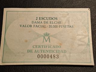 Moneda de Oro Dama de Elche para coleccionistas