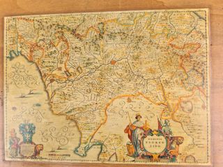 Riproduzione Mappa Dominio Fiorentino Blaeu