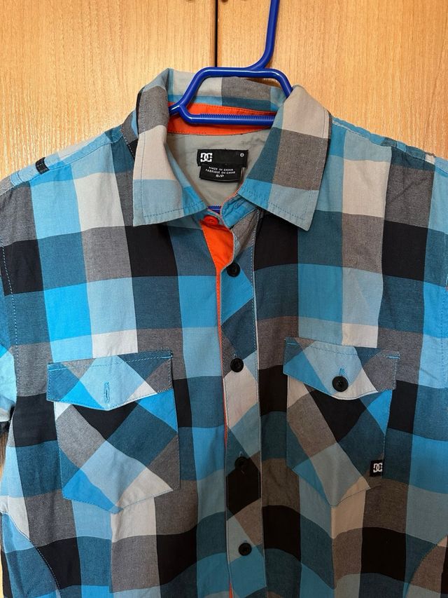 Camisa DC Shoes cuadros azul talla S