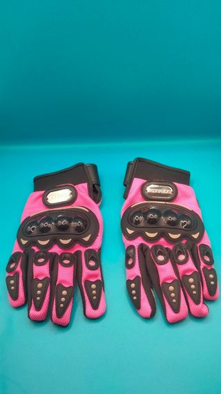 Guantes Moto Mujer Ironride Rosado -  Nuevos