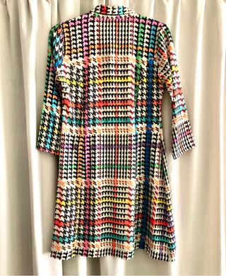 Vestido Parole cuadros multicolor talla L