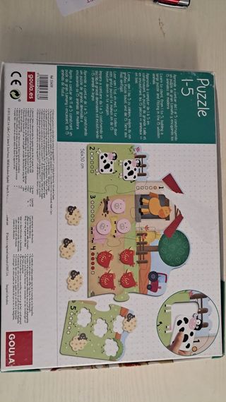 Puzzle Madera Granja Goula 1-5 Animales
