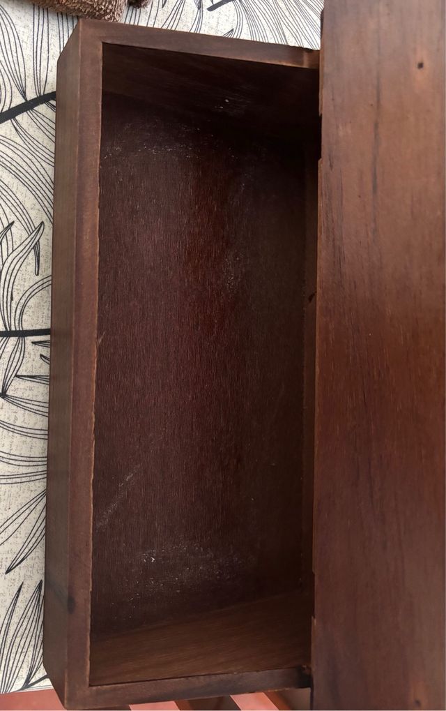 Espejo de tocador de madera