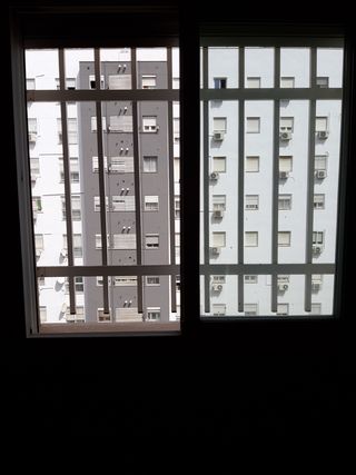 Rejas de aluminio blanco para ventanas