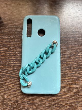 Custodia verde con catena per Huawei P30 Lite