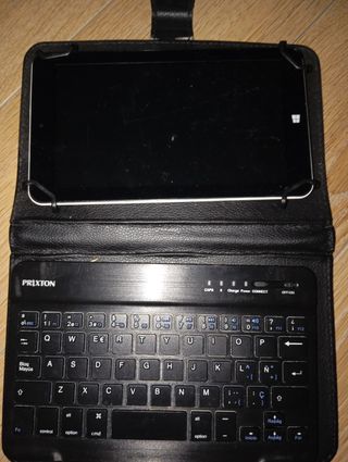 Tablet Prixton con Teclado Negro