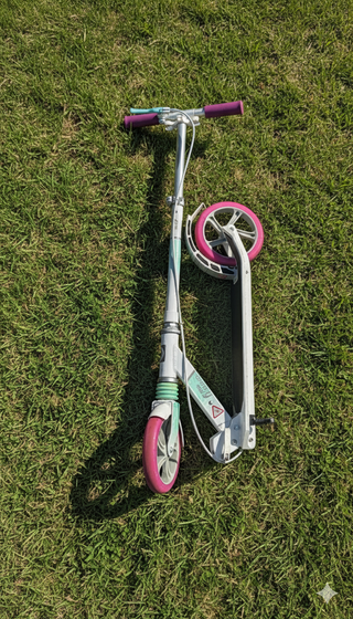 Patinete Oxelo Plegable Rosa y Blanco