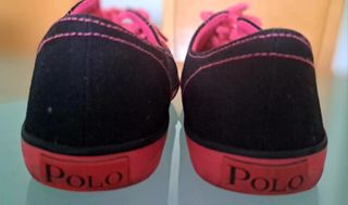 Zapatillas Polo Ralph Lauren Negras y Rosa fluor