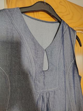Vestido vaquero sin mangas