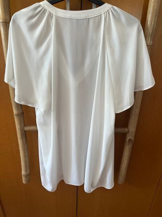 Blusa blanca manga corta Primark
