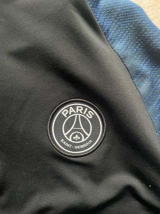Maglione Jordan PSG Mezza Zip Nero Blu