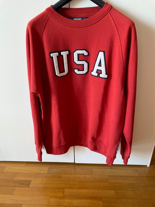 Felpa Sebago Uomo Rossa XL