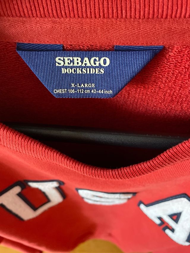Felpa Sebago Uomo Rossa XL