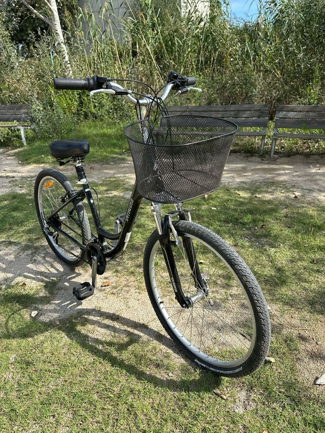 Bicicleta Specialized Negra con Cesta