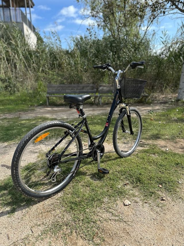 Bicicleta Specialized Negra con Cesta