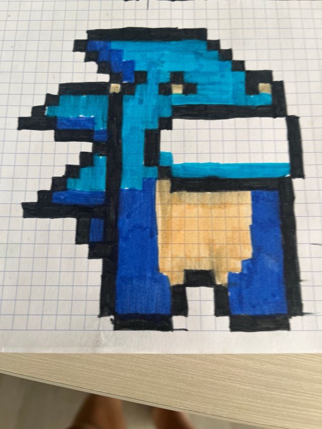 Pixel arts hechos a mano y  plastificados