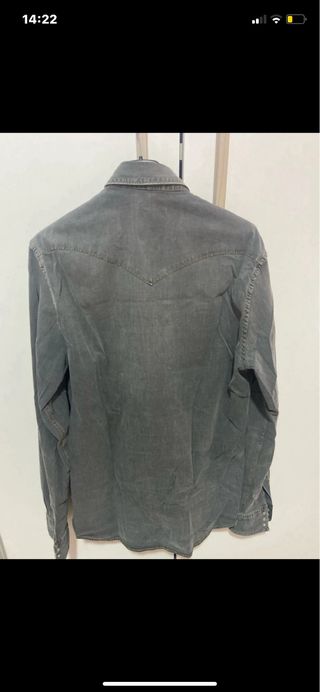 Camicia ALAIN effetto washed grigia