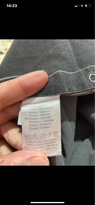 Camicia ALAIN effetto washed grigia