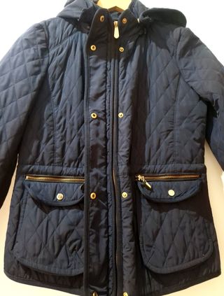 Chaqueta acolchada azul mujer