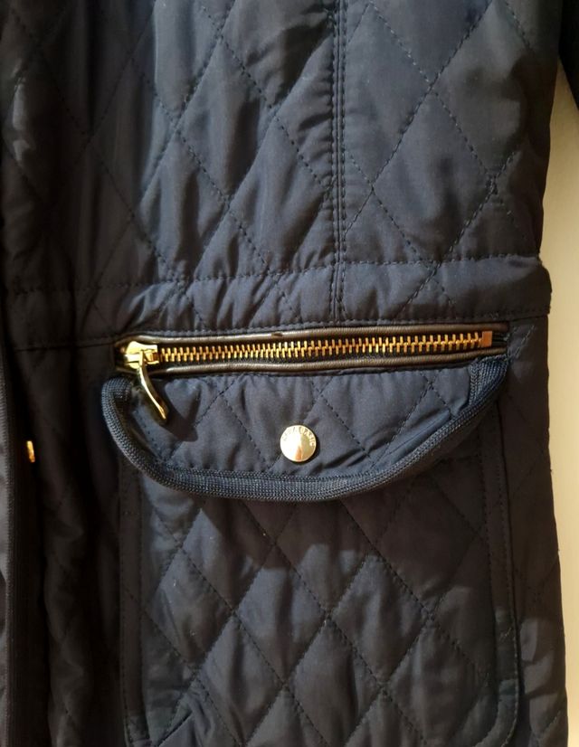 Chaqueta acolchada azul mujer