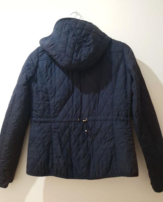 Chaqueta acolchada azul mujer