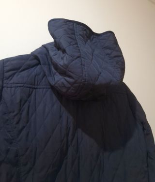 Chaqueta acolchada azul mujer