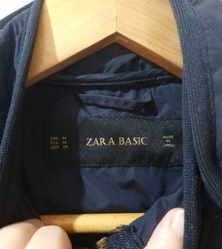 Chaqueta acolchada azul mujer