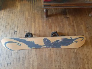 Tabla y fijaciones snowboard