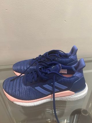 Zapatillas Adidas SolarGlide Mujer Azul/Rosa 