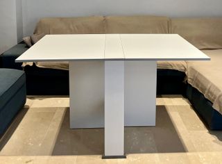 Mesa Comedor Abatible Blanca