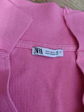 Camiseta Zara Rosa Talla XS