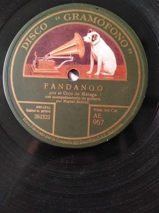 Disco de pizarra para gramófono