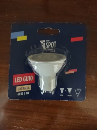 Lampadina LED GU10 Luce Calda 6W NUOVA