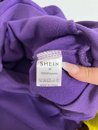 Felpa corta viola SHEIN taglia M
