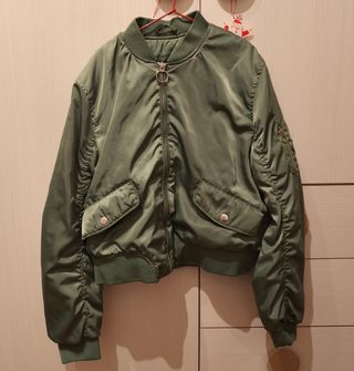 Chaqueta bomber verde